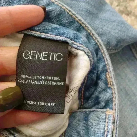 Genetic Denim Womens Button Fly Light Wash Relaxed Fit Jean 30 - Picture 4 of 12
